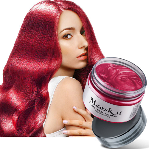 MCOSKIT Hair-Color-Wax for Men & Wome (Red)