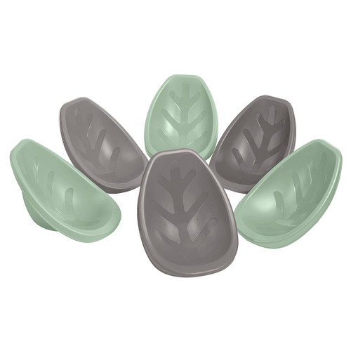 ECR4Kids Leaf Floor Seat, Rocker Chair, Sage/Grey, 6-Piece