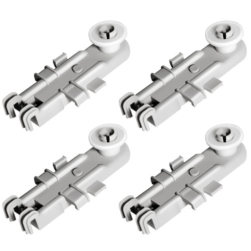 8268743 Dishwasher Upper Rack Wheel Replacement for Whirlpool KitchenAid Kenmore Dishwashers - Top Rack Part Replaces WP8268743 8268655 AP6012252 WP8268655 (Pack of 4) by Techecook