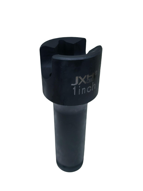1/2-Inch Drive Multi-Purpose Lineman Deep Socket, Fits 1 inch 4-point Square Nuts, with 3/4 inch Slot for Eye Bolts, J-hooks, Hot-line Clamps, and Grounding Clamps