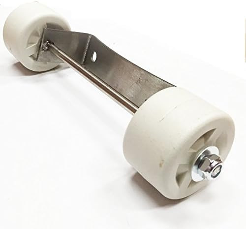 Universal Patio Heater Wheel Kit-Stainless Steel Silver Bracket + White Wheels,Patio Tall Propane Gas Patio Heater Wheels Replacement Movable Wheel-Easy to Move