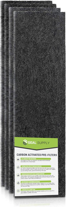 Seal Supply 4 Pack of HRF-K1 Carbon Activated Pre Filters Precut Compatible with Honeywell Air Purifier Models: HFD-120-Q, HFD-300, HFD-310 & HFD-320