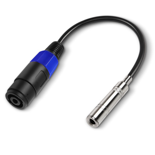 MEIRIYFA Speakon Female to 1/4" Mono Speaker Cable, 6.35mm TS Plug to Speakon Female Speaker Wire Audio Adapter for DJ/PA Speaker Cord - 0.35m