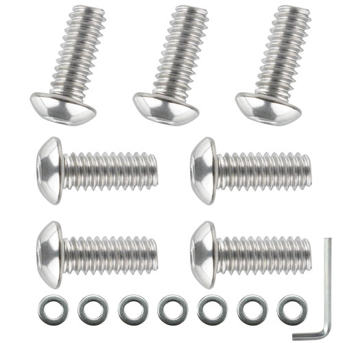 IVWFU 15PCS Windshield Bolts Batwing Inner Fairing Screws with Washers Set Stainless Steel Fit for Harley Touring Models Street Glide, Electra Glide, Trike Glide 1996-2013