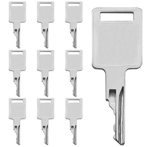 10 Pcs D250 Ignition Keys 6693241 6709527 A77313 307852A1 714602 Replacement Compatible for Bobcat Skid Steer Loader – Fit A220 A300 T110 T140 T180 T190 T200 T250 T300 T320 T450 T550 S100 S130 S150