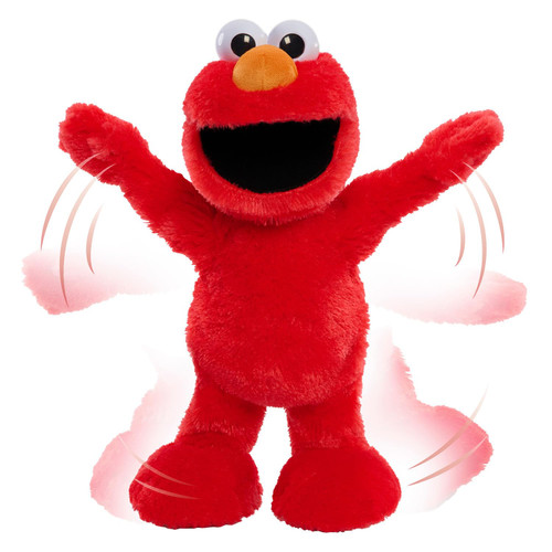 Sesame Street Elmo Slide Singing and Dancing 14-inch Plush, Pretend Play, Interactive Toy, Kids Toys for Ages 2 Up by Just Play Sesame Street Elmo Slide Singing and Dancing 14-inch Plush, Pretend Play, Interactive Toy, Kids Toys for Ages 2 Up by Just Play