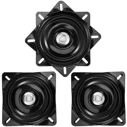 MAHIONG 3 PCS 6 Inch Heavy Duty Bar Stool Swivel Plate Replacement, 360° Square Swivel Mechanism, Swivel Bar Stool Swivel Plate for Recliner Chair, Bar Stool, Furniture, Boat