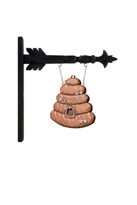 Hanging Bee Hive Decorative Plaque for Arrow Hanger