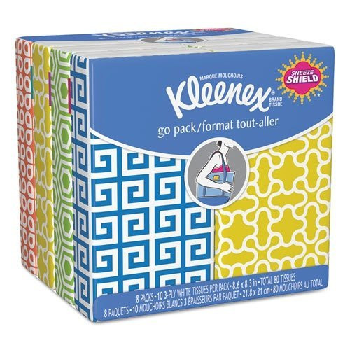 Kleenex 3-Ply Pocket Packs Facial Tissues (8 Packs)