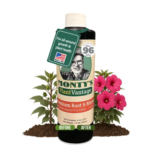 PlantVantage Root & Bloom Liquid Fertilizer – Concentrated Plant Fertilizer for Strong Roots & Bigger Blooms, Liquid Plant Food for Trees, Flowers & Vegetables, Soil or Foliar Application – 8 oz