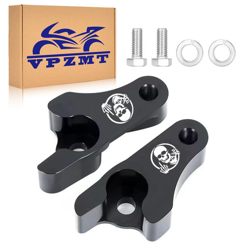VPZMT 2 Inch Lowering Blocks Kit Fits for 2002-2025 Harley Touring Street Glide Road Glide Road King Electra Glide, CVO Limited and Ultra Classic