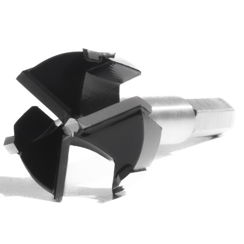 Vouyar 1-3/4 Inch Forstner Drill Bit, Triple-Flute Carbide Tipped Forstner Bit for Hard Wood, Soft Wood, Veneered Plywood, Plastic, Drilling Hole Saw Woodworking Hinge Cutter Tool