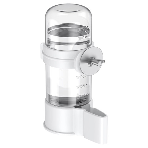 Pawfly Bird Water Dispenser, Automatic Water Feeder, Plastic Cage Water Dispenser, White Parrot Waterer for Small Parakeet Cockatiel Budgie Lovebirds (Not Fit for Food Feeding)
