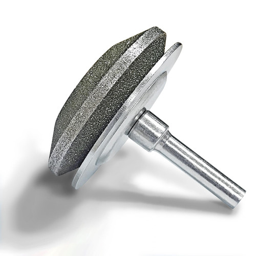 UF-SHARP Diamond Lawn Mower Blade Sharpener, 120 Grit, All-Metal Construction, for Any Power Hand Drill (120 Grit)