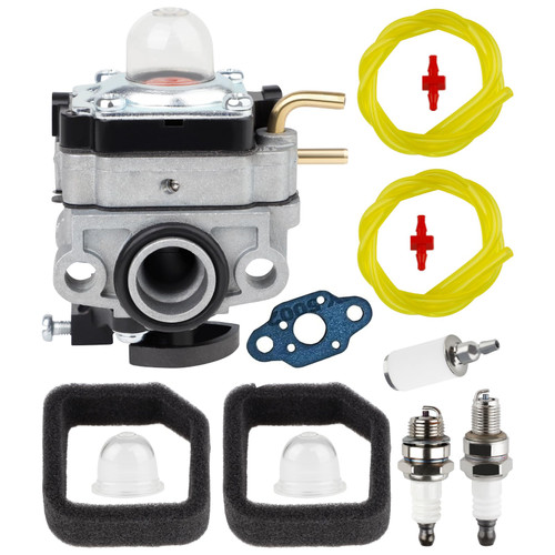 RY253SS Carburetor for Ryobi RY253SSVNM RY252CS RY253SS RY251PH RY254BC 2 Cycle 25cc String Trimmer 753-06258A Carburetor W Fuel Line Air Filter kit