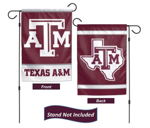Texas A&M Garden Flag 12.5 x 18 Inch Double Sided College Yard Banner Flag Is Printed in the USA and Licensed by Wincraft Texas A&M Garden Flag 12.5 x 18 Inch Double Sided College Yard Banner Flag Is Printed in the USA and Licensed by Wincraft