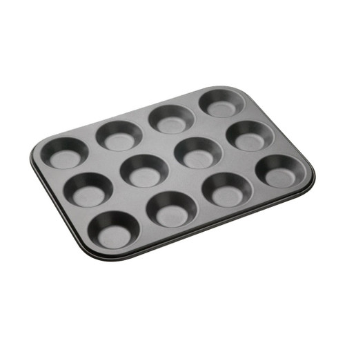 Masterclass Kitchencraft Baking Mince Pie Pan For 12-piece, Grey, 32 x 24cm