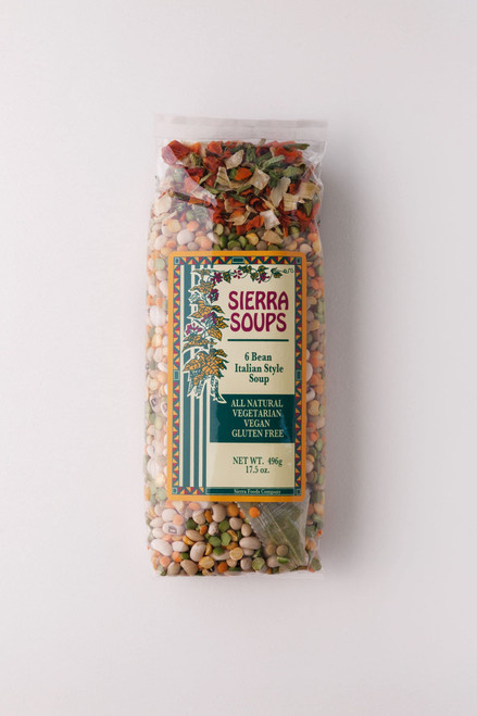 Sierra Soups 6 Bean Italian Style Soup 17.5 ounce bags (Pack of 6)