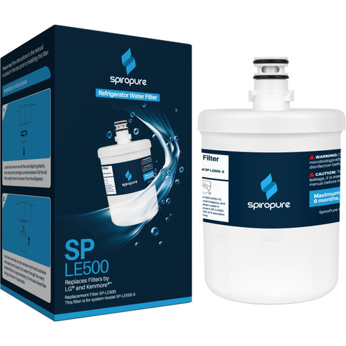 SpiroPure SP-LE500 NSF Certified Refrigerator Water Filter Replacement for GEN11042F08, LT-500P, 5231JA2002A, 9890, ADQ72910901 ADQ72910902, GEN11042F-08 (1 Pack) SpiroPure SP-LE500 NSF Certified Refrigerator Water Filter Replacement for GEN11042F08, LT-500P, 5231JA2002A, 9890, ADQ72910901 ADQ72910902, GEN11042F-08 (1 Pack)