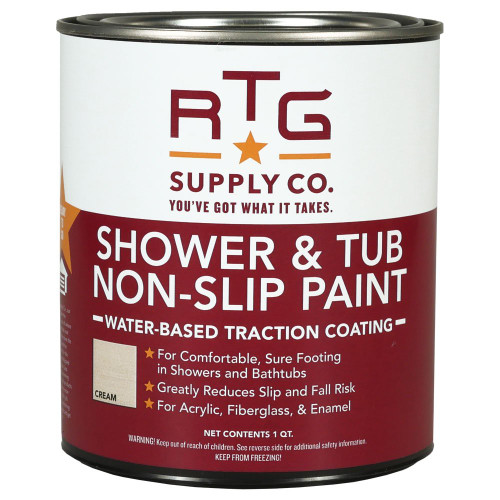 RTG Shower & Tub Non-Slip Paint (Quart, Cream)