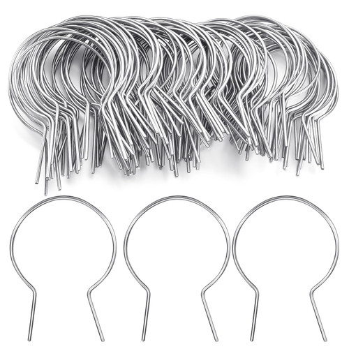 Otoolling 150 Pack, 3" (2 7/8" Od) Twist Fence Ties Preformed 9 Gauge Galvanized Steel Twist Gauge Pre-Cut Chain Link Fence Tools for Fixing Chain Link Mesh for Posts Farms Gardens