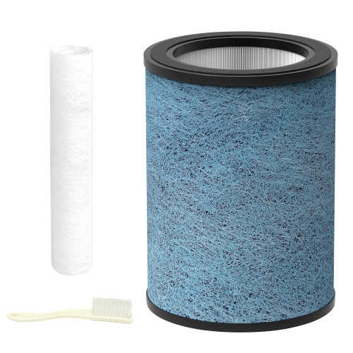 HP302 Replacement Filter Compatible with Shark HP301 HP302 NeverChange Air Purifier MAX Clean Sense HP200 HC502 HP232 AP1000, 3-in-1 HEPA Filter, Part# HE3FKPET 1 Pack