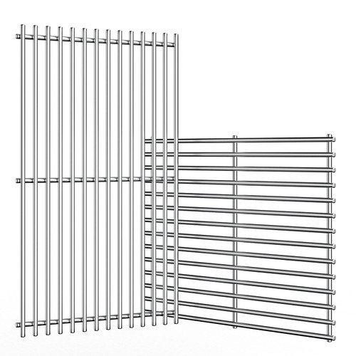 Uniflasy 17 Inches Stainless Steel Cooking Grids Grates for Home Depot Nexgrill 720-0830H 720-0830D, 720-0783E, 720-0783C, for Nexgrill Replacement Parts