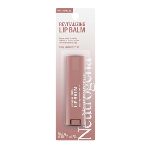 Neutrogena Revitalizing Tinted Lip Balm Broad Spectrum SPF 20 Sunscreen, Moisturizing Lip Balm with a Sheer Tint for Softer, Smoother, Healthier-Looking Lips, Sheer Soft Caramel 50, .15 oz Neutrogena Revitalizing Tinted Lip Balm Broad Spectrum SPF 20 Sunscreen, Moisturizing Lip Balm with a Sheer Tint for Softer, Smoother, Healthier-Looking Lips, Sheer Soft Caramel 50, .15 oz