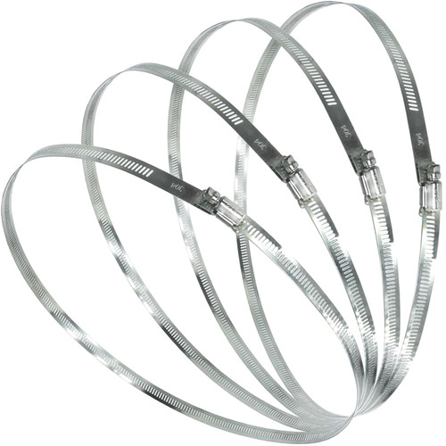TEXNINC 4Pcs 27.5-Inch/700mm (Diameter) Large Hose Clamps Stainless Steel