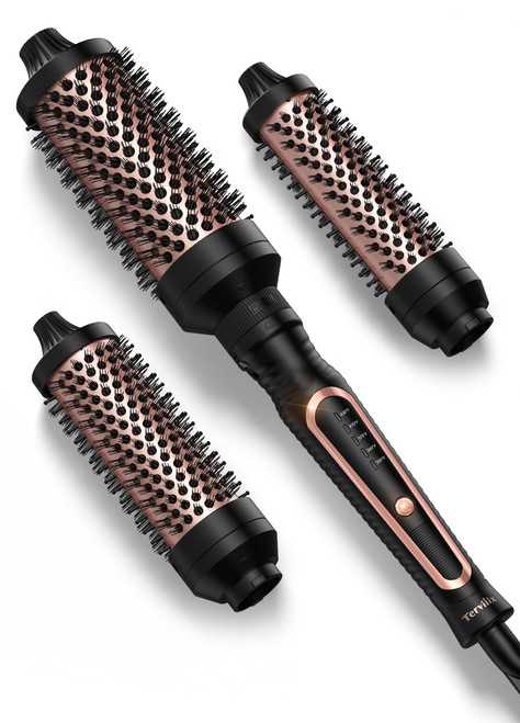 Terviiix PRO Thermal Brush Set, 3-in-1 Curling Brush