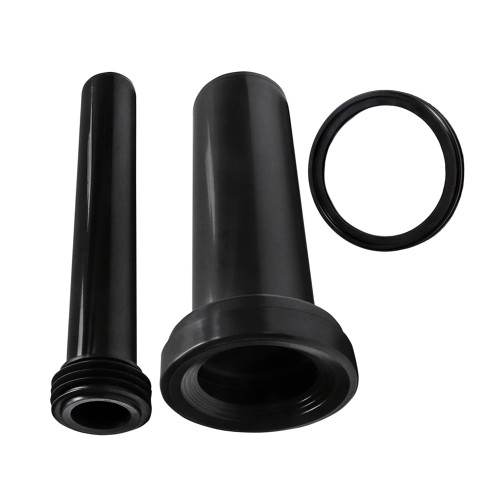 SEIWEI Wall Hung Toilet Tank Pipe Connector Set with 11.81inch Drain Pipe,Flush Pipe,Gasket,Toilet Replacement Parts with ABS Plastic,Easy Installation(style A)