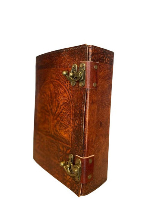 600 pages large tree of life journal | leather journal diary | embossed large tree of life notebook | writing leather notebook | handmade leather journal | leather grimoire | leather sketchbook 7 x 10