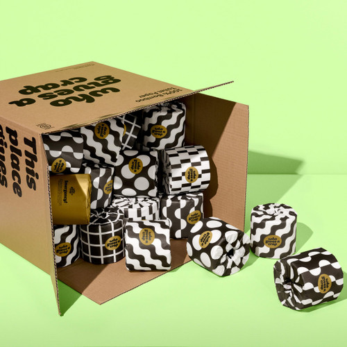 Who Gives A Crap 100% Bamboo Toilet Paper, 48 Rolls, 3 Ply, 370 Sheets, Long, Strong & Soft Toilet Tissue, Sustainable, Biodegradable, Renewable, Tree Free Bathroom Tissue Bulk Toilet Paper