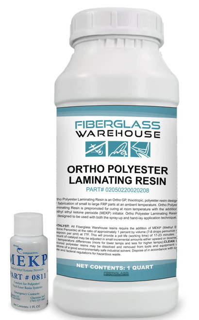 Fiberglass Warehouse Polyester Laminating Resin, Quart Kit