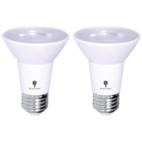 2 Pack PAR20 Outdoor LED Flood Light Bulb 8W 75 Watt Equivalent 500 Lumens Dimmable Waterproof E26 5000K Cool White LED Flood Light Bulbs for Security Led Spotlight Indoor Led Recessed Light Bulbs
