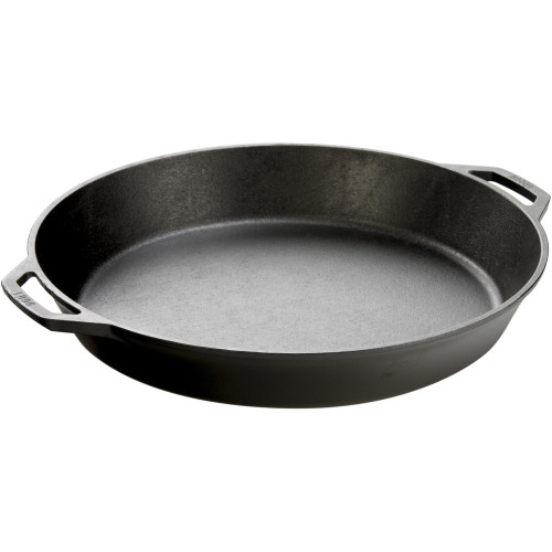 Lodge Logic 17" Large Cast Iron Skillet w/Built-in Handles