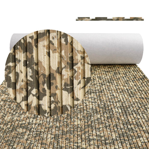 HZCHIONE EVA Foam Boat Flooring 94.48x23.62 in, Camo Boat Decking Marine Mat Carpet for Boats Non Slip Sea Deck Boat Flooring for Swim Platform Console Self-Adhesive (Desert Camo)