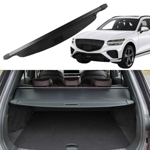 Liizoo Cargo Cover for 2024 Genesis GV70 2022 2023 2025 2026 Trunk Cover Rear Trunk Security Cover Shielding Shade Car Accessories, Black