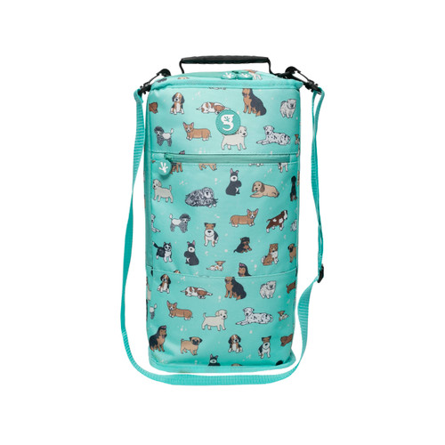 geckobrands Verticool Cooler - Insulated Portable Soft Cooler Bag with Adjustable Shoulder Strap, Holds 9 Cans or 2 Wine Bottles, Perfect for Beach, Picnics, and Outdoor Activities