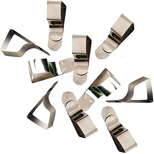 8 x Drawing Board Clips Nickel Plated Steel Table Cloth Holders Upto 25mm Thick