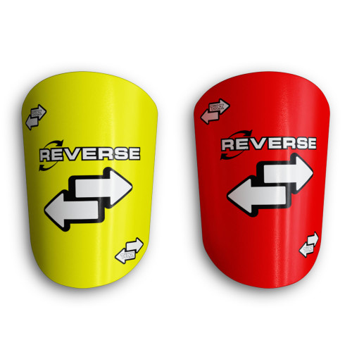 Tekkerz Miniature Shin Guard - Reverse Red and Yellow Guard