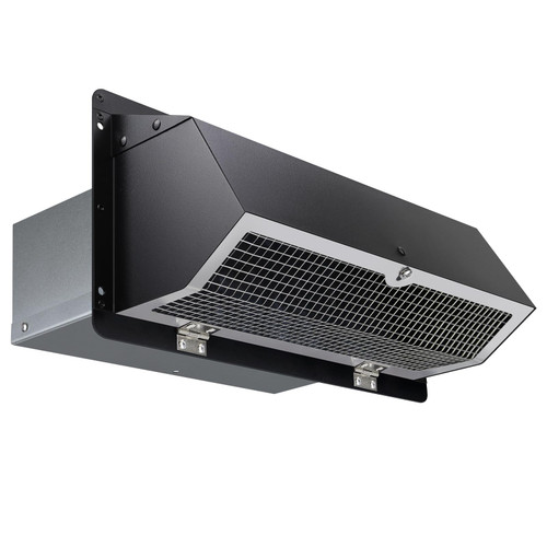 Microwave Vent Range Hood Vent Wall Vent Cap for Microwave Exhaust,Kitchen/Bath Ventilation Fan/Stove Outside Vent Cover,Wall Exhaust Vent Kit Vent Hood Wall Cap for 3-1/4" x 10" Duct,Black