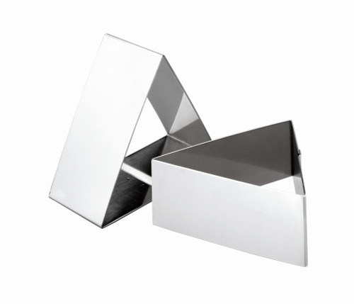 ibili Pastry Ring Triangle Shape 8x4,5 cm of Stainless Steel, Silver, 8 x 4.5 cm