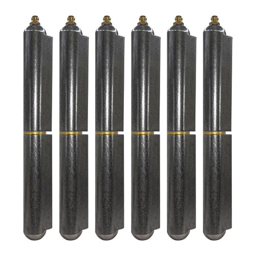 7” Inch Weldable Bullet Hinge – Heavy Duty Barrel Hinges – Weld On Gate Hinges – Weldable Door Hinges – Weld BBQ Smoker Hinge – 7.39" Inch x .98" Inch – Heavy Duty Steel Teardrop Body Pin Grease Zerk