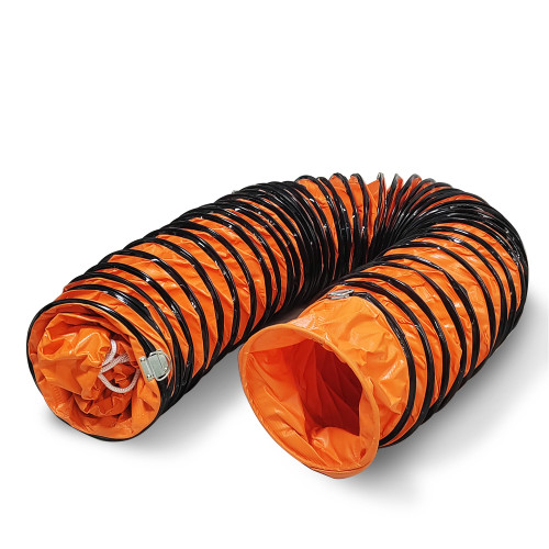 32FT Ducting Hose 10 Inch PVC Flexible Duct Hosing with Adjustable Rope for Utility Blower Exhaust Fan