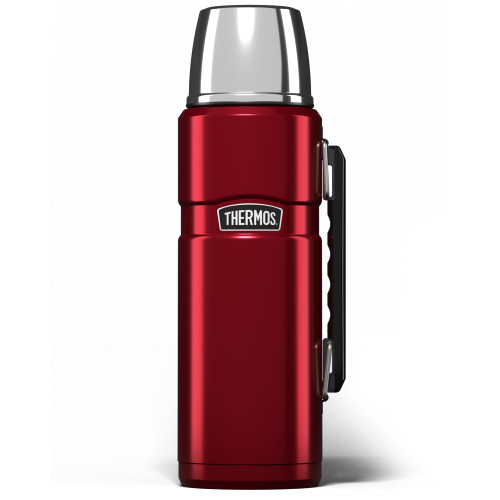 Thermos Stainless King Flask, Cranberry Red, 1.2 L 184803, Picnic Bottle