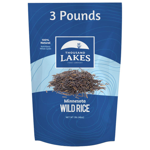 Minnesota Grown Premium Wild Rice - 3 lbs Bulk | Thousand Lakes Brand