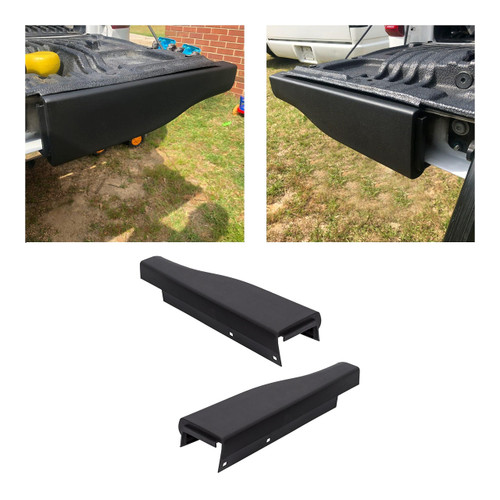 HECASA Flexible Tailgate Molding Trim Cap Compatible with 2008-2016 Ford Super Duty F250 F350 F450 F550 w/Flex Step Replacement for 8C3Z-9941019-AA 8C3Z-9941018-AA (Integrated Step) Left & Right