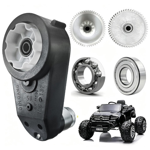 24 Volt RS555 30000RPM Gearbox with High Torque Motor for Power Wheels Motor Upgrade,18V&20V&24V High Speed Electric Motor Gearbox for Kid‘s Ride On Toys Car SUV&UTV&ATV Replacement Parts