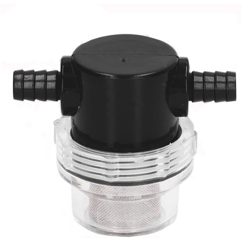 3/8 Inch Water Pump Strainer Hose Barb In-Line Strainer Twist-On Sprayer Filter 50 Mesh Stainless Steel Filter Screen for Water Pump 12V DC 80 PSI RV Camper Marine Boat Lawn